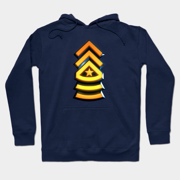 Sergeant Major - Military Insignia Hoodie by Arkal